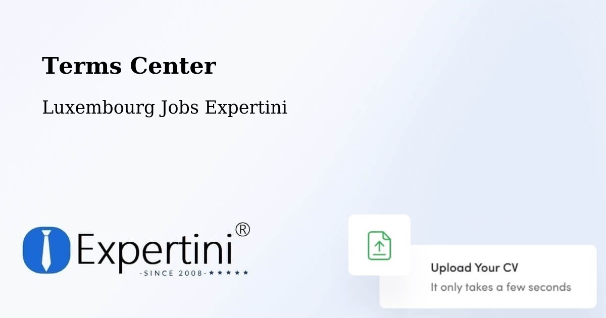 Terms of Service – Steinsel - Luxembourg Jobs Expertini